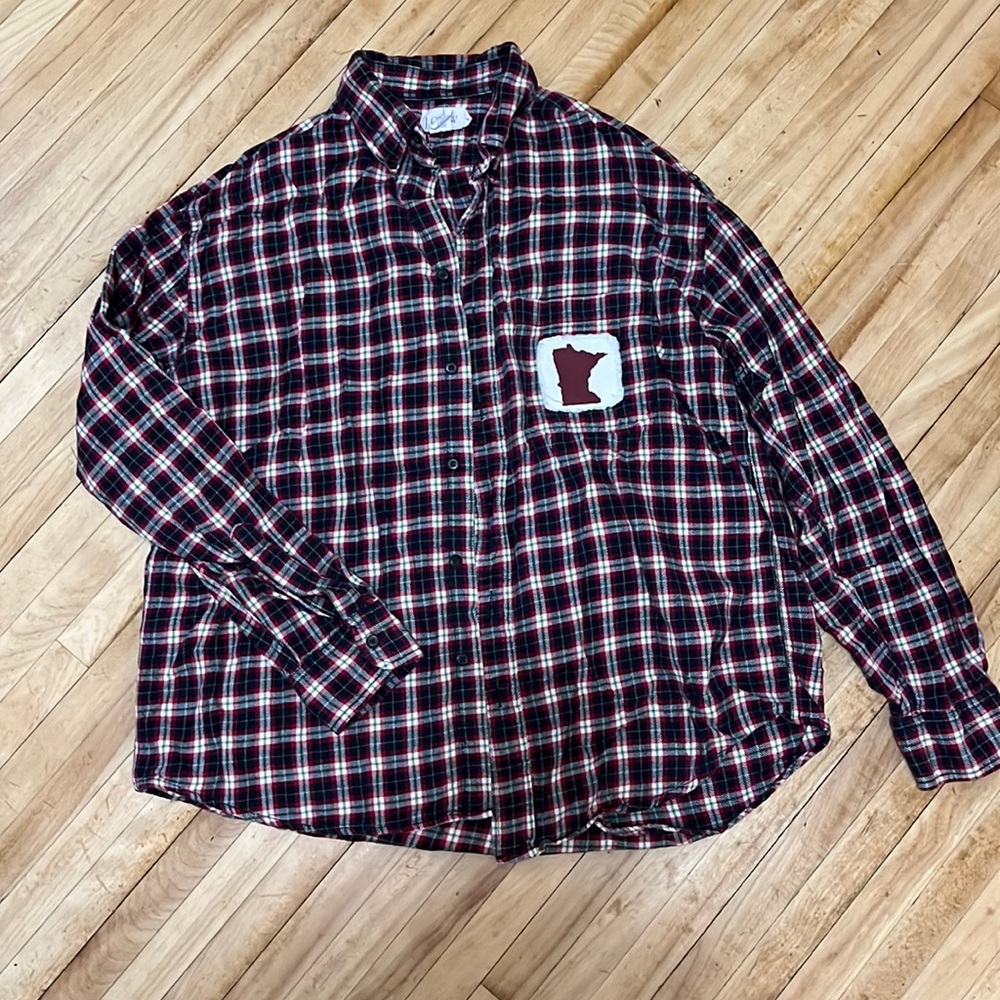 Flannel with Minnesota decal